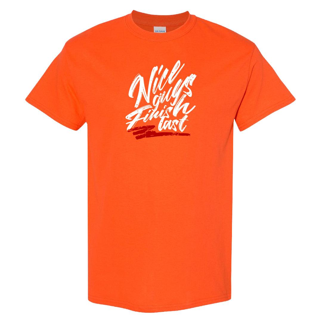 Atlanta Low AF 1s T Shirt | Nice Guys Finish Last, Orange