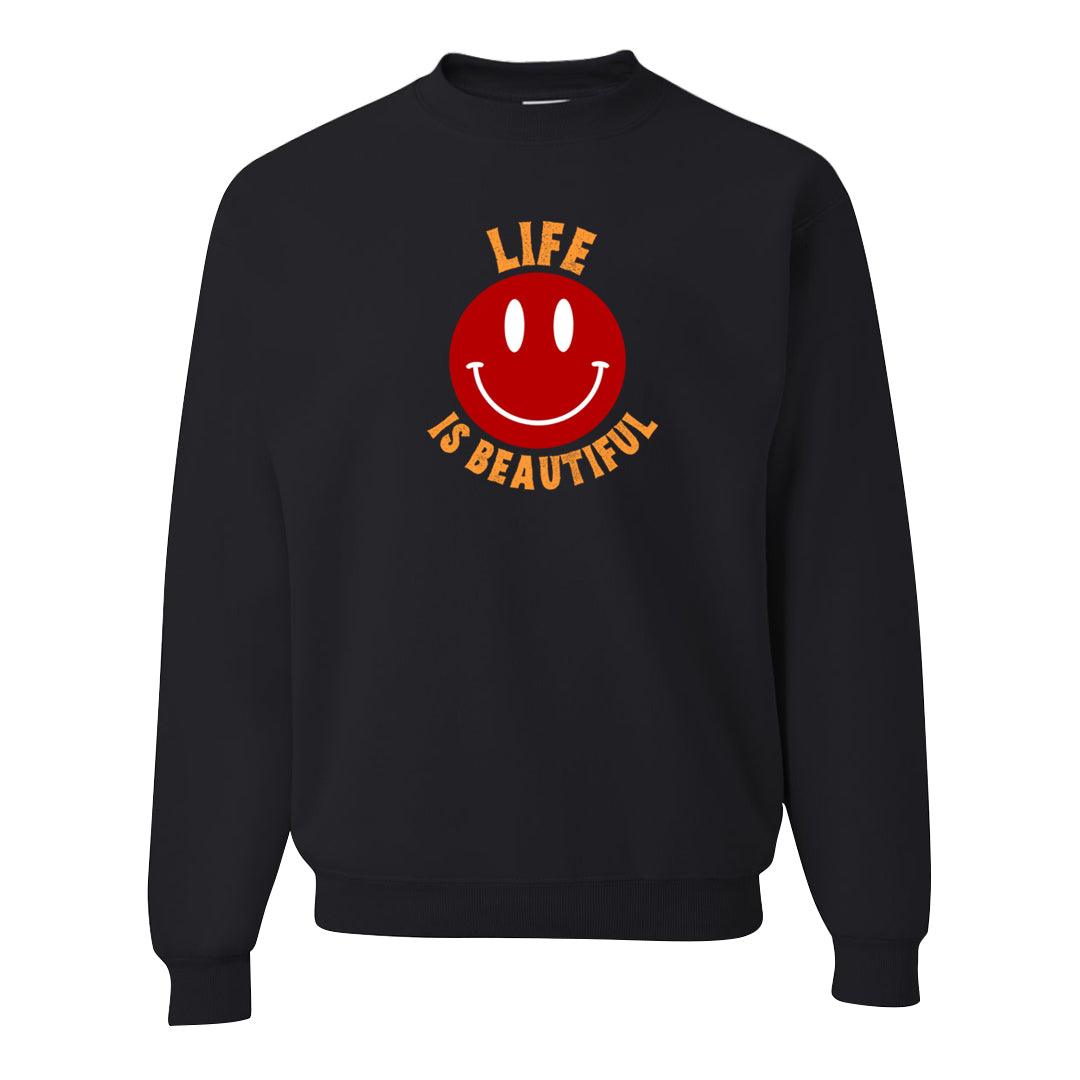 Atlanta Low AF 1s Crewneck Sweatshirt | Smile Life Is Beautiful, Black