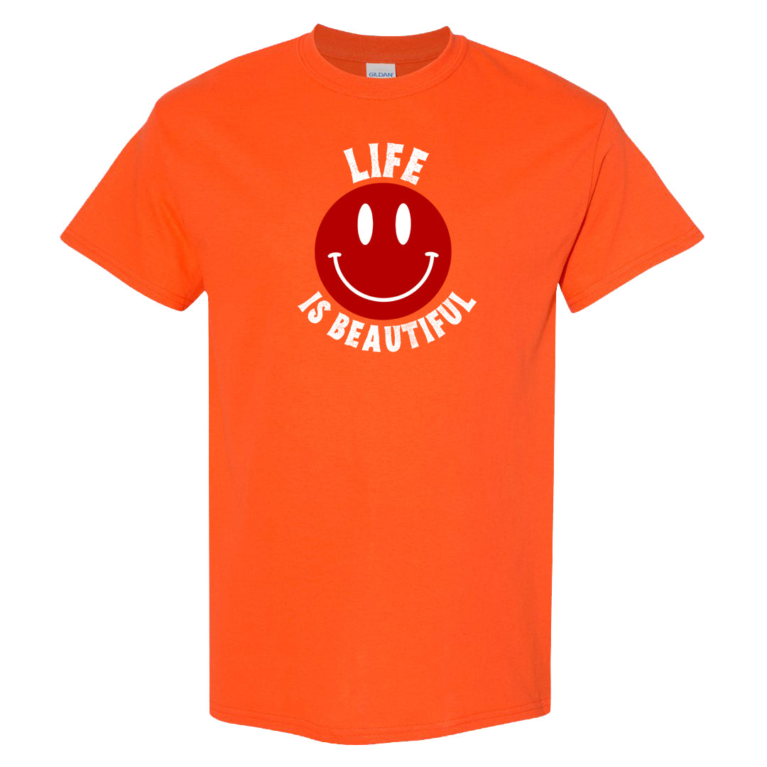 Atlanta Low AF 1s T Shirt | Smile Life Is Beautiful, Orange