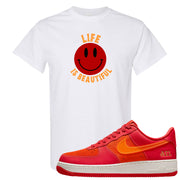 Atlanta Low AF 1s T Shirt | Smile Life Is Beautiful, White