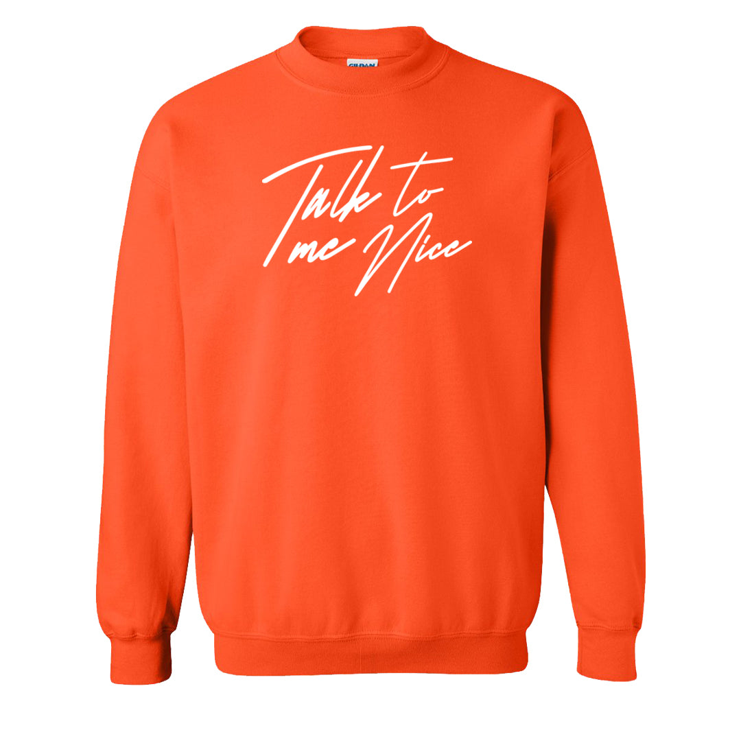 Atlanta Low AF 1s Crewneck Sweatshirt | Talk To Me Nice, Orange