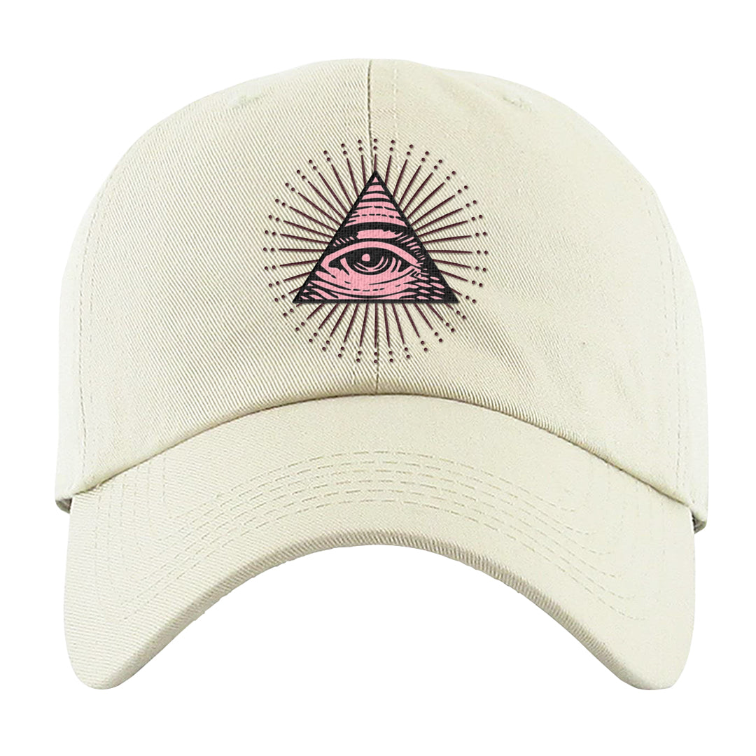 Alternate Valentine's Day 2023 Low AF 1s Dad Hat | All Seeing Eye, White