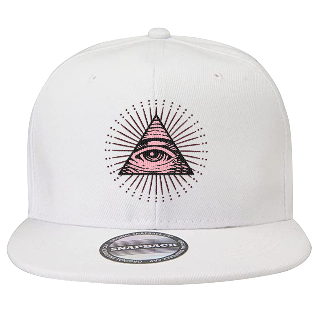 Alternate Valentine's Day 2023 Low AF 1s Snapback Hat | All Seeing Eye, White