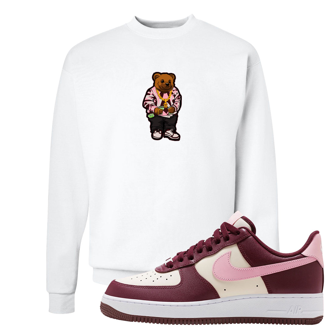 Alternate Valentine's Day 2023 Low AF 1s Crewneck Sweatshirt | Sweater Bear, White