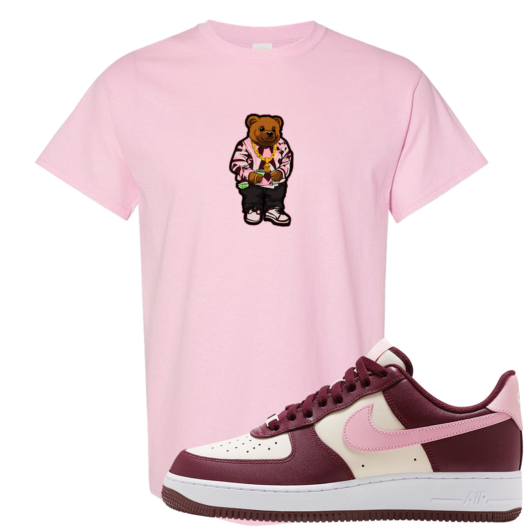 Alternate Valentine's Day 2023 Low AF 1s T Shirt | Sweater Bear, Light Pink