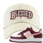 Alternate Valentine's Day 2023 Low AF 1s Dad Hat | Blessed Arch, White