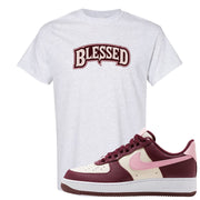 Alternate Valentine's Day 2023 Low AF 1s T Shirt | Blessed Arch, Ash