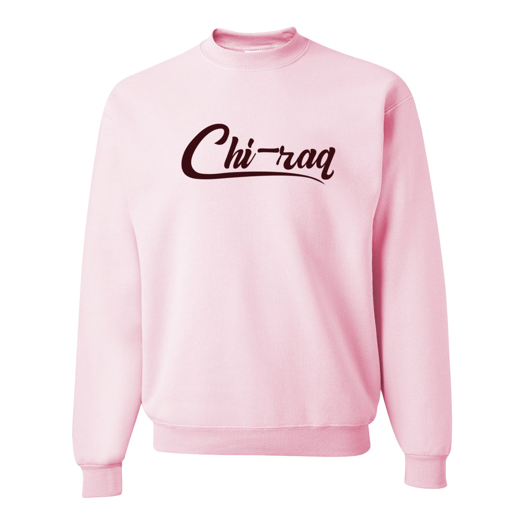 Alternate Valentine's Day 2023 Low AF 1s Crewneck Sweatshirt | Chiraq, Light Pink