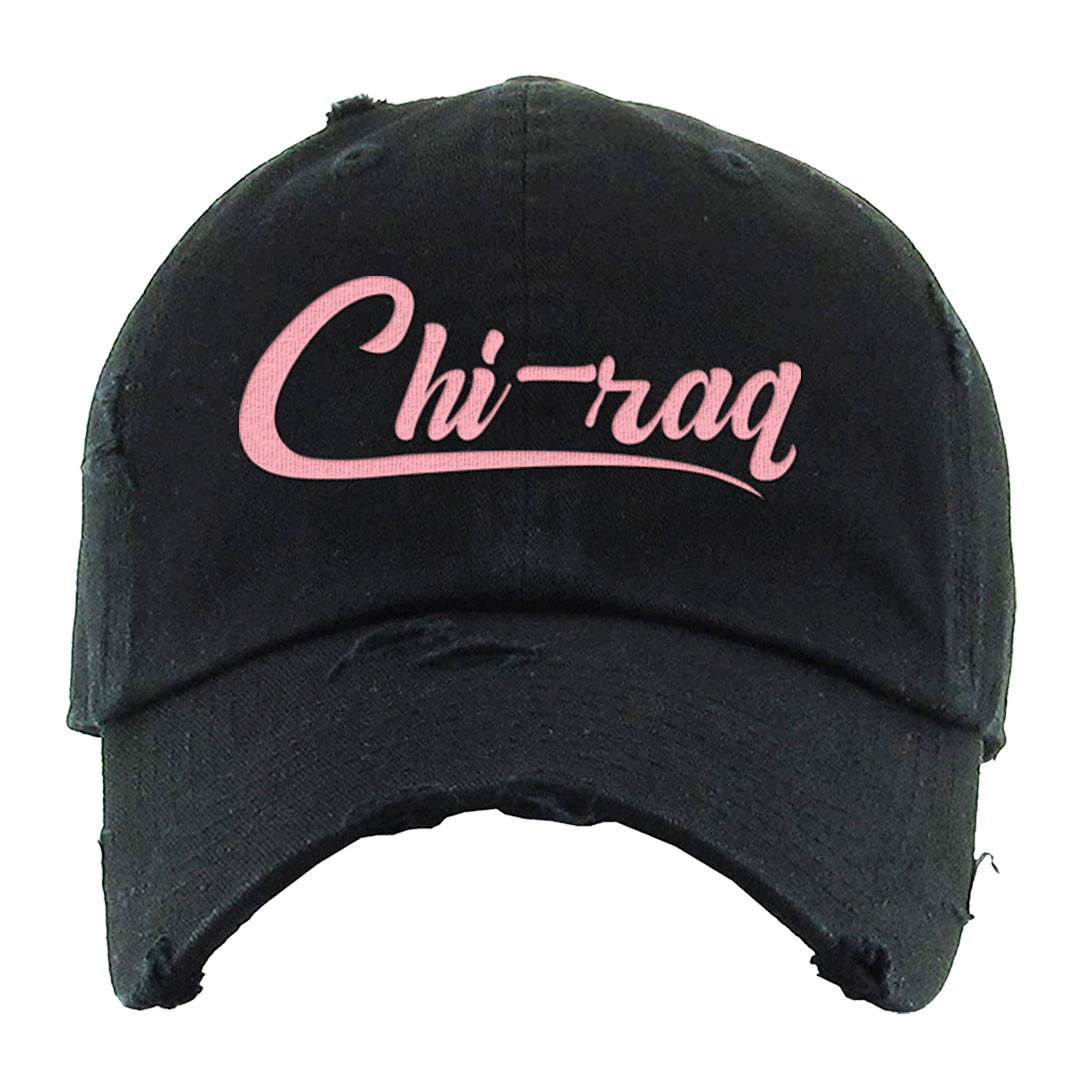 Alternate Valentine's Day 2023 Low AF 1s Distressed Dad Hat | Chiraq, Black
