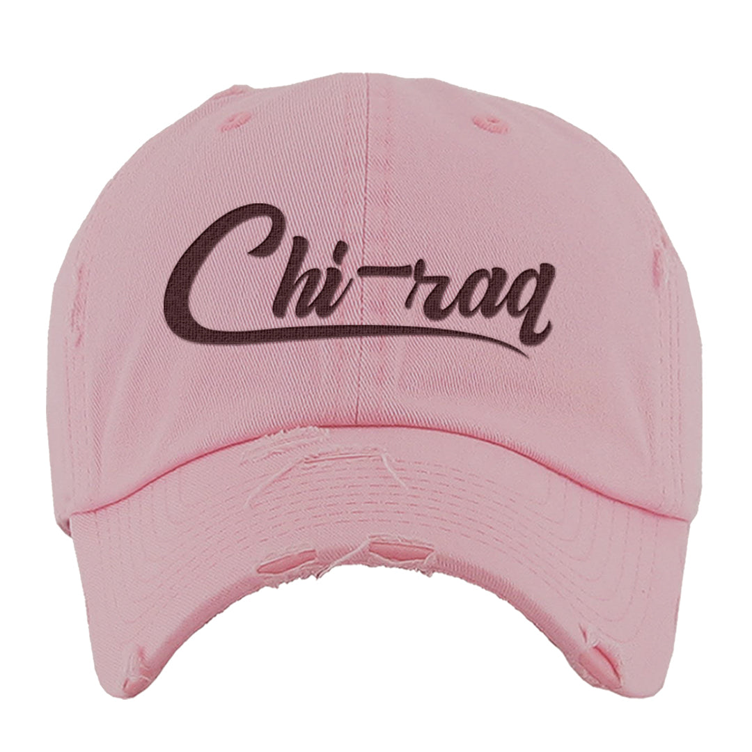 Alternate Valentine's Day 2023 Low AF 1s Distressed Dad Hat | Chiraq, Light Pink
