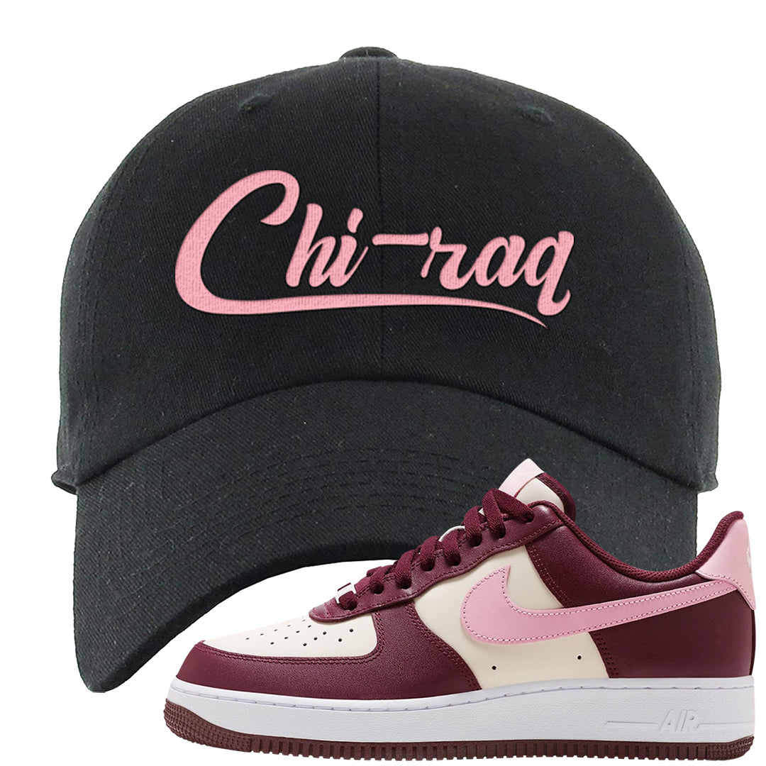 Alternate Valentine's Day 2023 Low AF 1s Dad Hat | Chiraq, Black