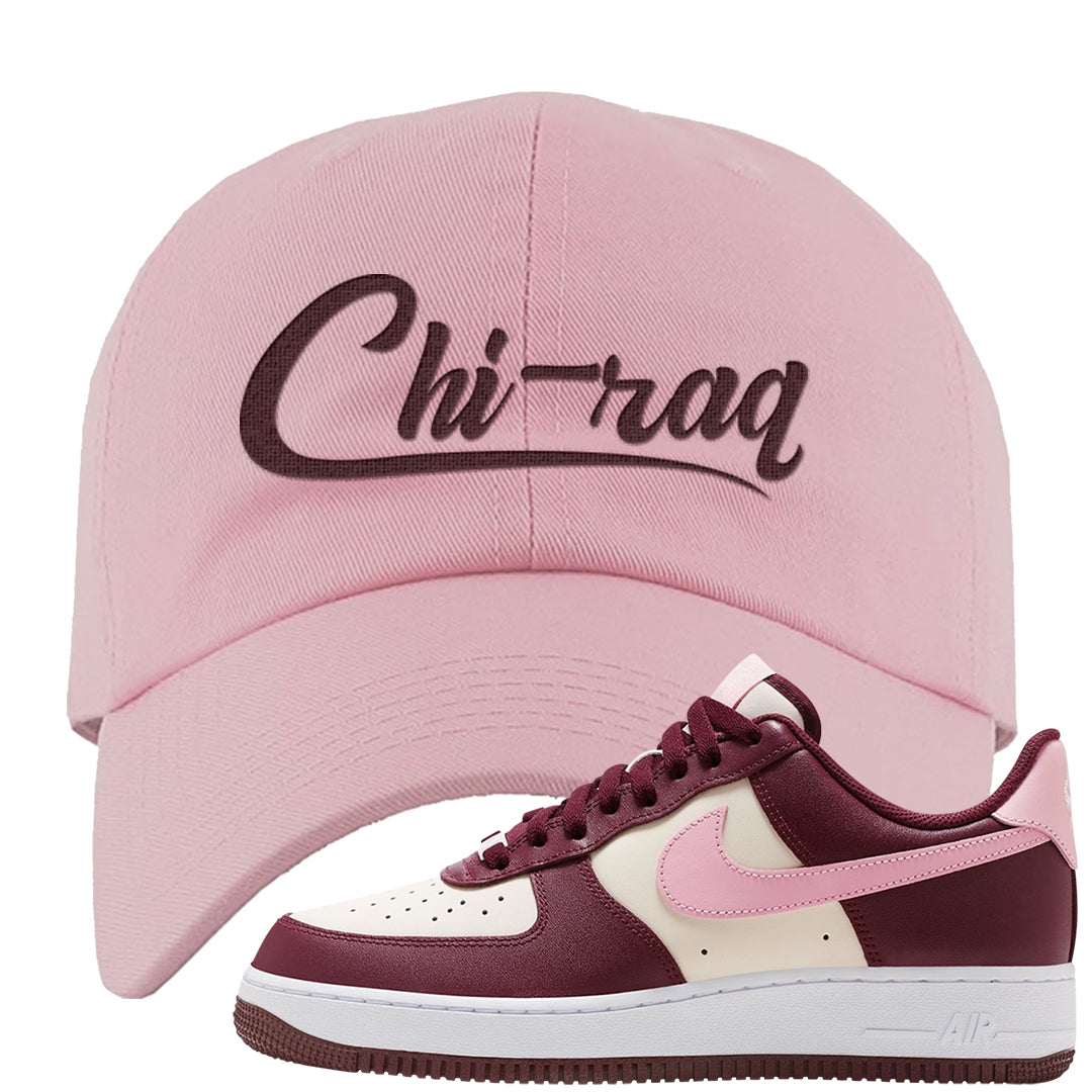Alternate Valentine's Day 2023 Low AF 1s Dad Hat | Chiraq, Light Pink