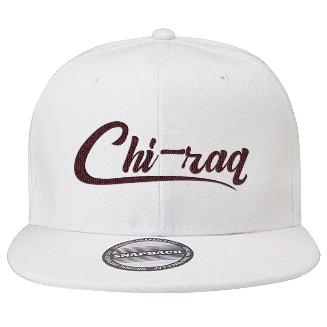 Alternate Valentine's Day 2023 Low AF 1s Snapback Hat | Chiraq, White