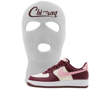 Alternate Valentine's Day 2023 Low AF 1s Ski Mask | Chiraq, White