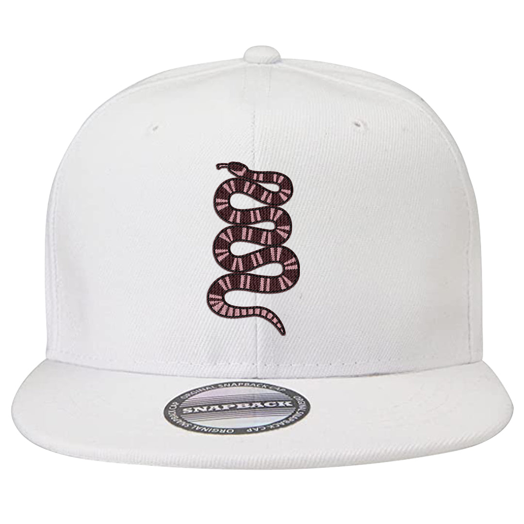 Alternate Valentine's Day 2023 Low AF 1s Snapback Hat | Coiled Snake, White