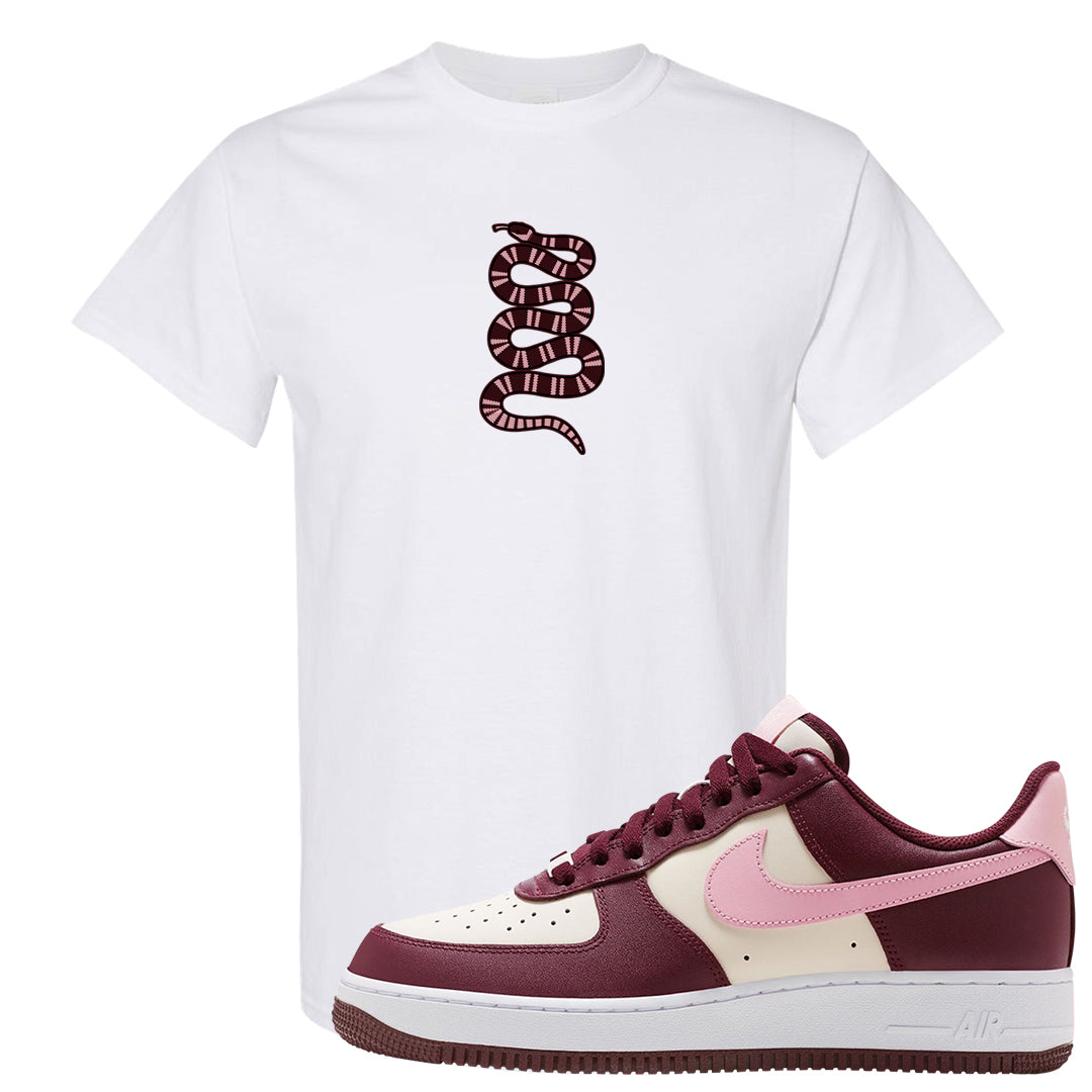 Alternate Valentine's Day 2023 Low AF 1s T Shirt | Coiled Snake, White
