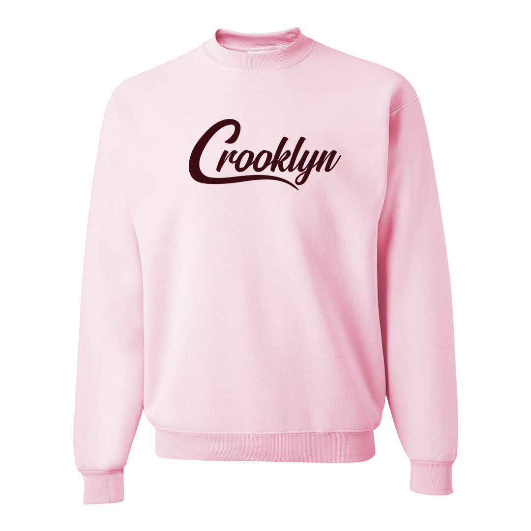 Alternate Valentine's Day 2023 Low AF 1s Crewneck Sweatshirt | Crooklyn, Light Pink