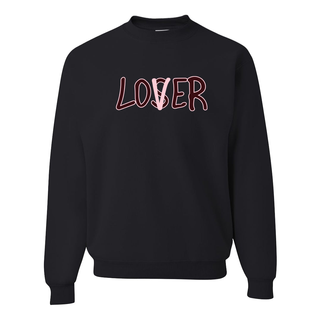 Alternate Valentine's Day 2023 Low AF 1s Crewneck Sweatshirt | Lover, Black