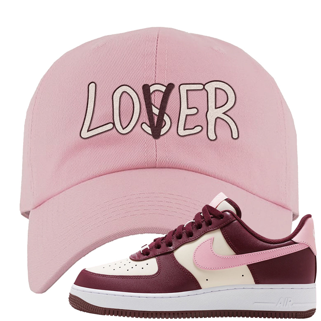 Alternate Valentine's Day 2023 Low AF 1s Dad Hat | Lover, Light Pink