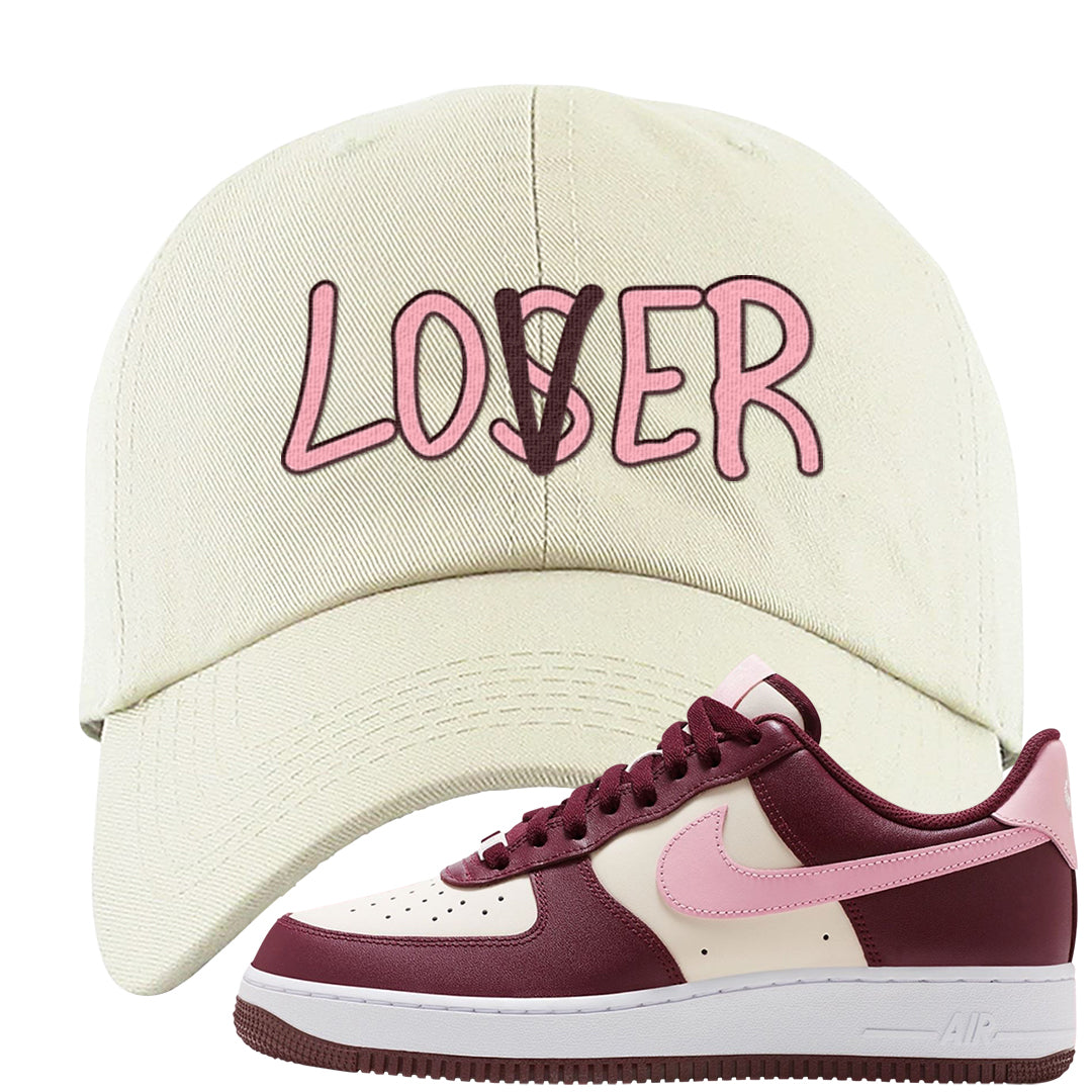 Alternate Valentine's Day 2023 Low AF 1s Dad Hat | Lover, White