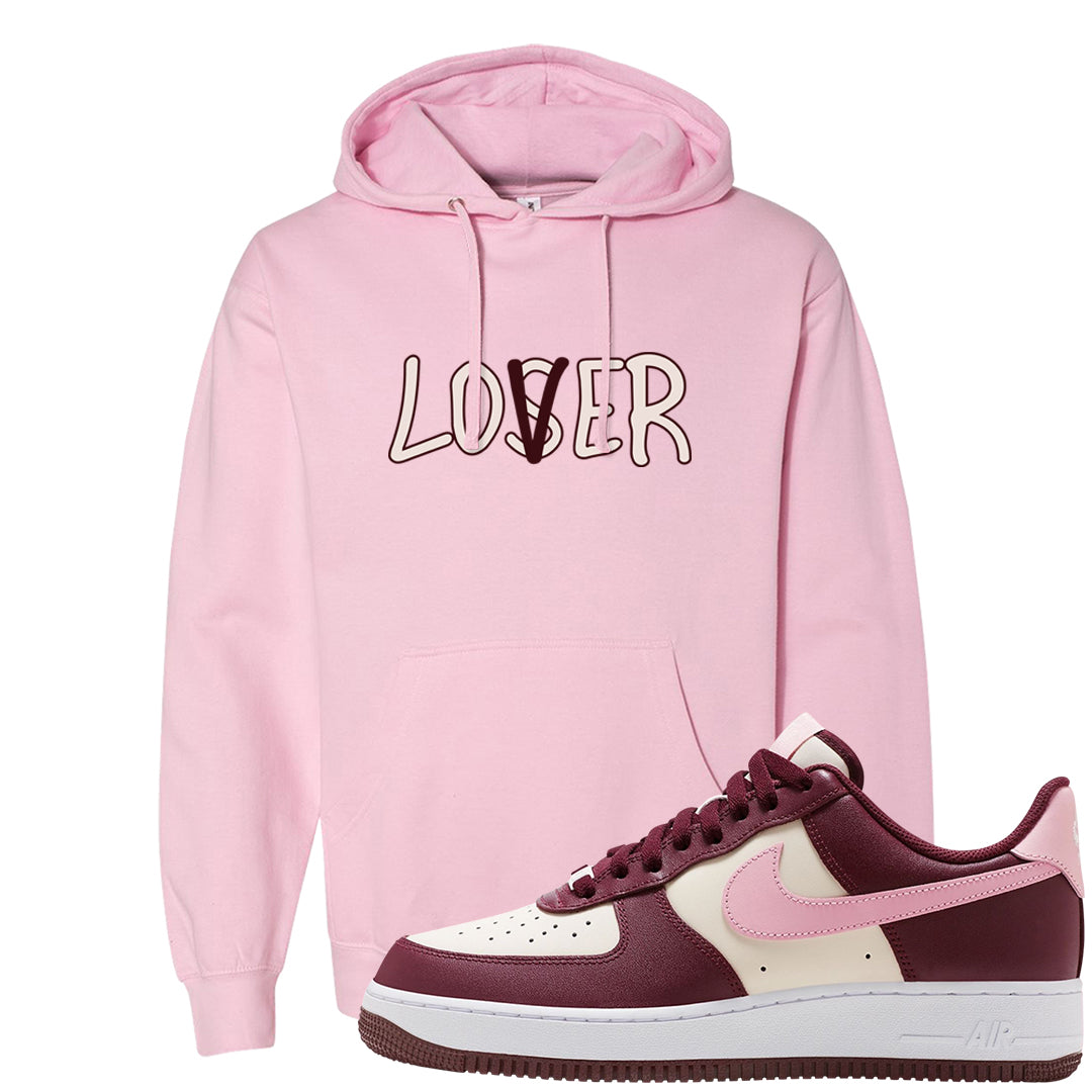 Alternate Valentine's Day 2023 Low AF 1s Hoodie | Lover, Light Pink