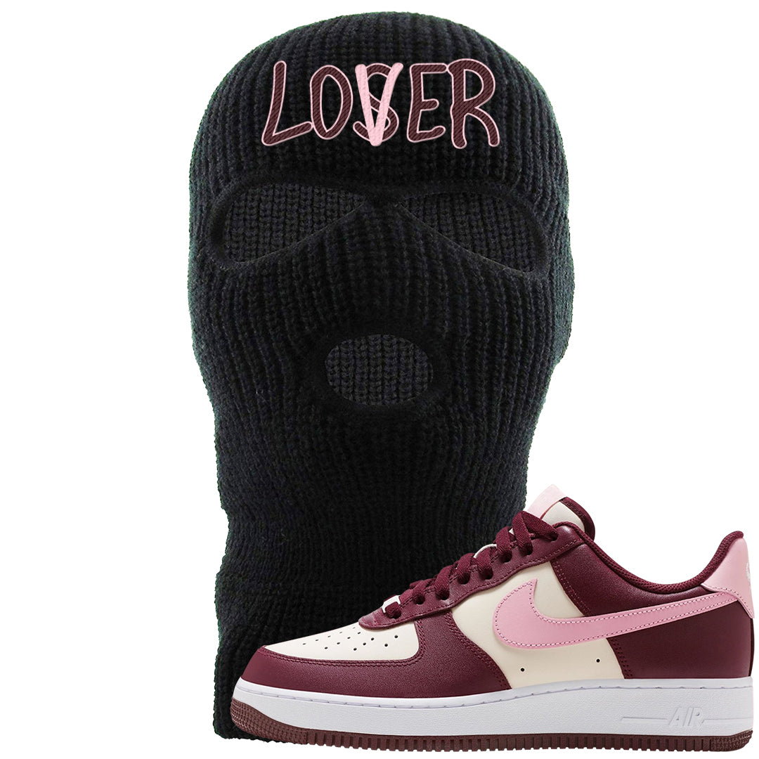 Alternate Valentine's Day 2023 Low AF 1s Ski Mask | Lover, Black