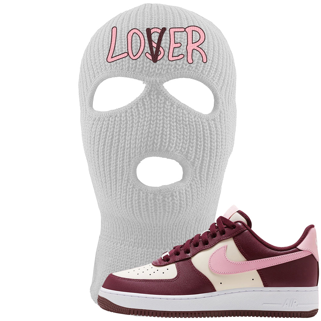 Alternate Valentine's Day 2023 Low AF 1s Ski Mask | Lover, White