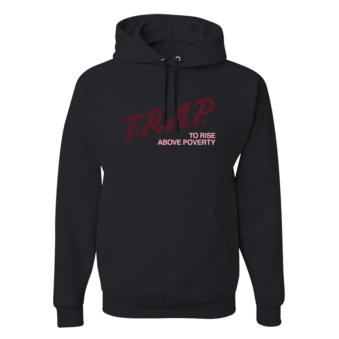 Alternate Valentine's Day 2023 Low AF 1s Hoodie | Trap To Rise Above Poverty, Black