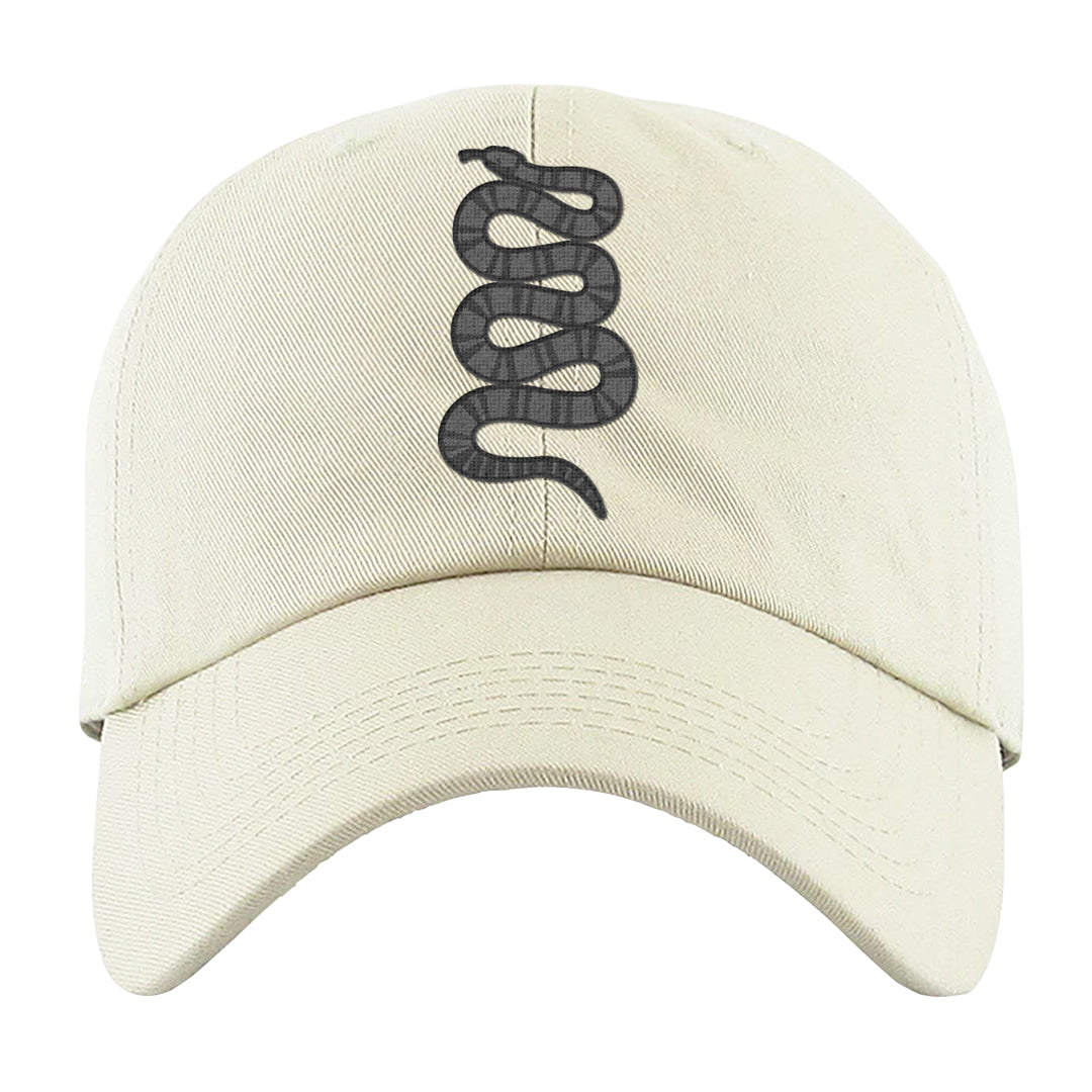 Bronx Origins Low AF 1s Dad Hat | Coiled Snake, White