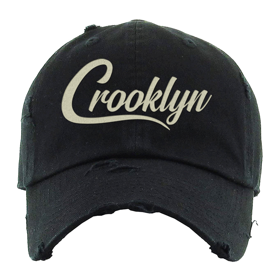 Bronx Origins Low AF 1s Distressed Dad Hat | Crooklyn, Black