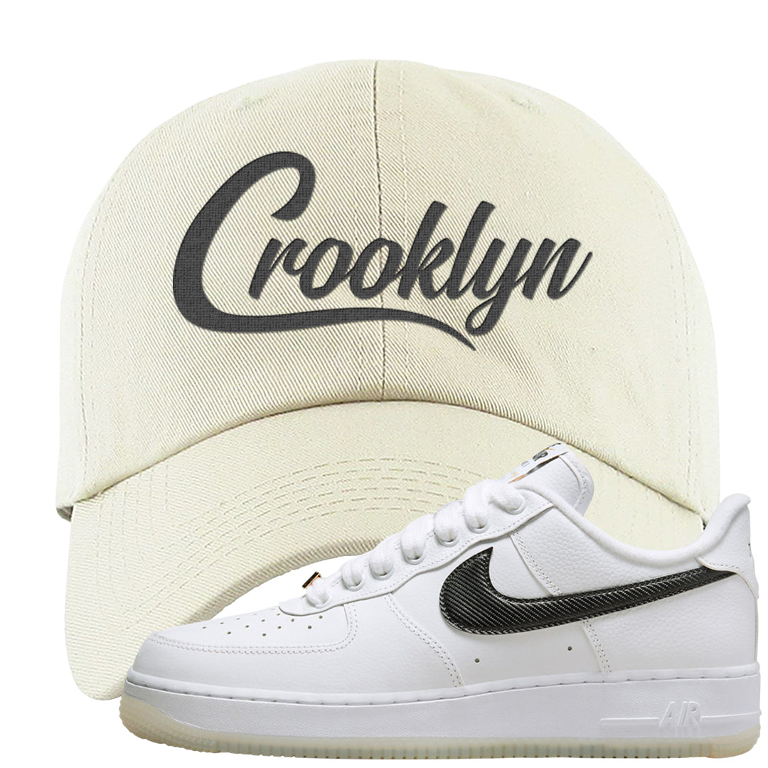 Bronx Origins Low AF 1s Dad Hat | Crooklyn, White