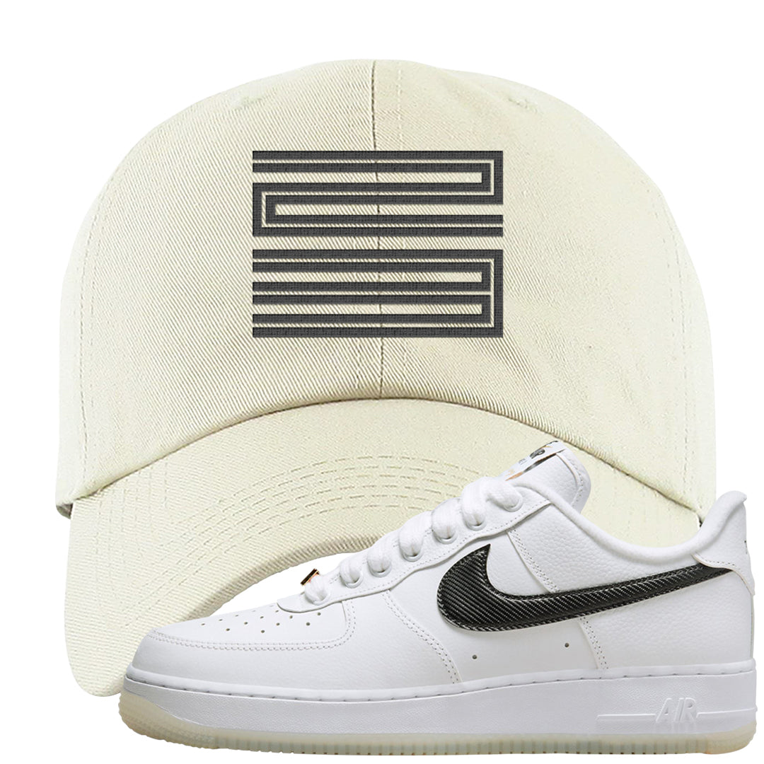 Bronx Origins Low AF 1s Dad Hat | Double Line 23, White