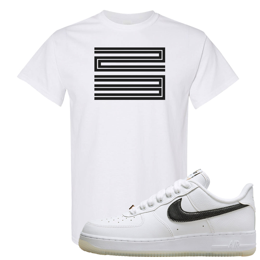 Bronx Origins Low AF 1s T Shirt | Double Line 23, White