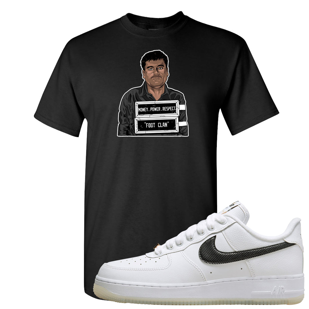 Bronx Origins Low AF 1s T Shirt | El Chapo Illustration, Black