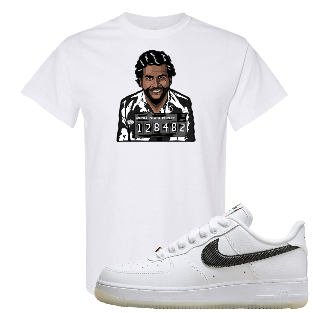 Bronx Origins Low AF 1s T Shirt | Escobar Illustration, White