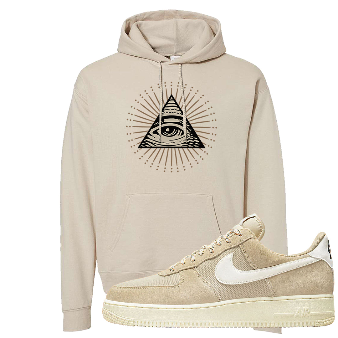 Certified Fresh Low 1s Hoodie | All Seeing Eye, Sand