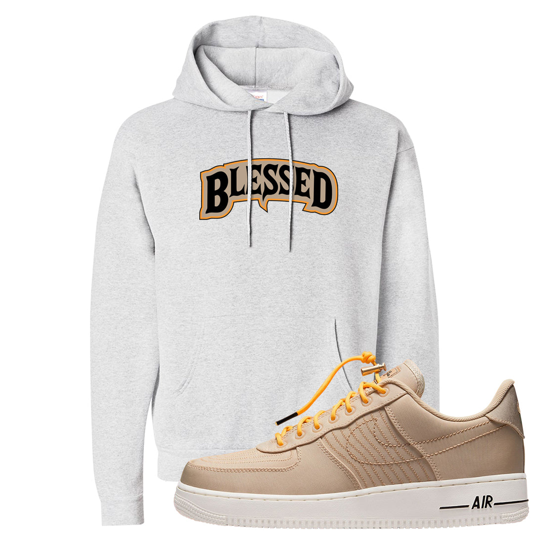 Sanddrift Moving Low AF 1s Hoodie | Blessed Arch, Ash