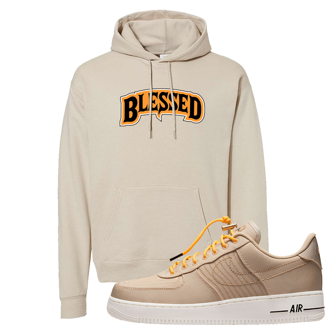 Sanddrift Moving Low AF 1s Hoodie | Blessed Arch, Sand