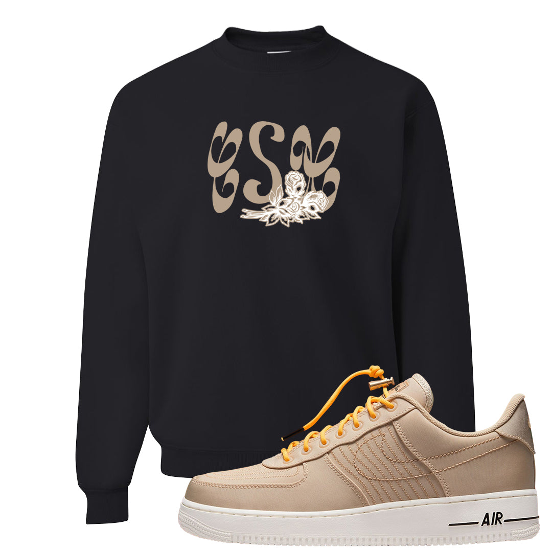 Sanddrift Moving Low AF 1s Crewneck Sweatshirt | Certified Sneakerhead, Black