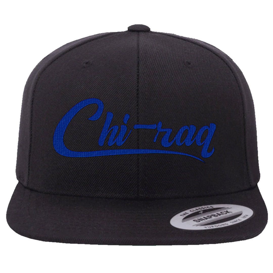 University Blue Summit White Low 1s Snapback Hat | Chiraq, Black