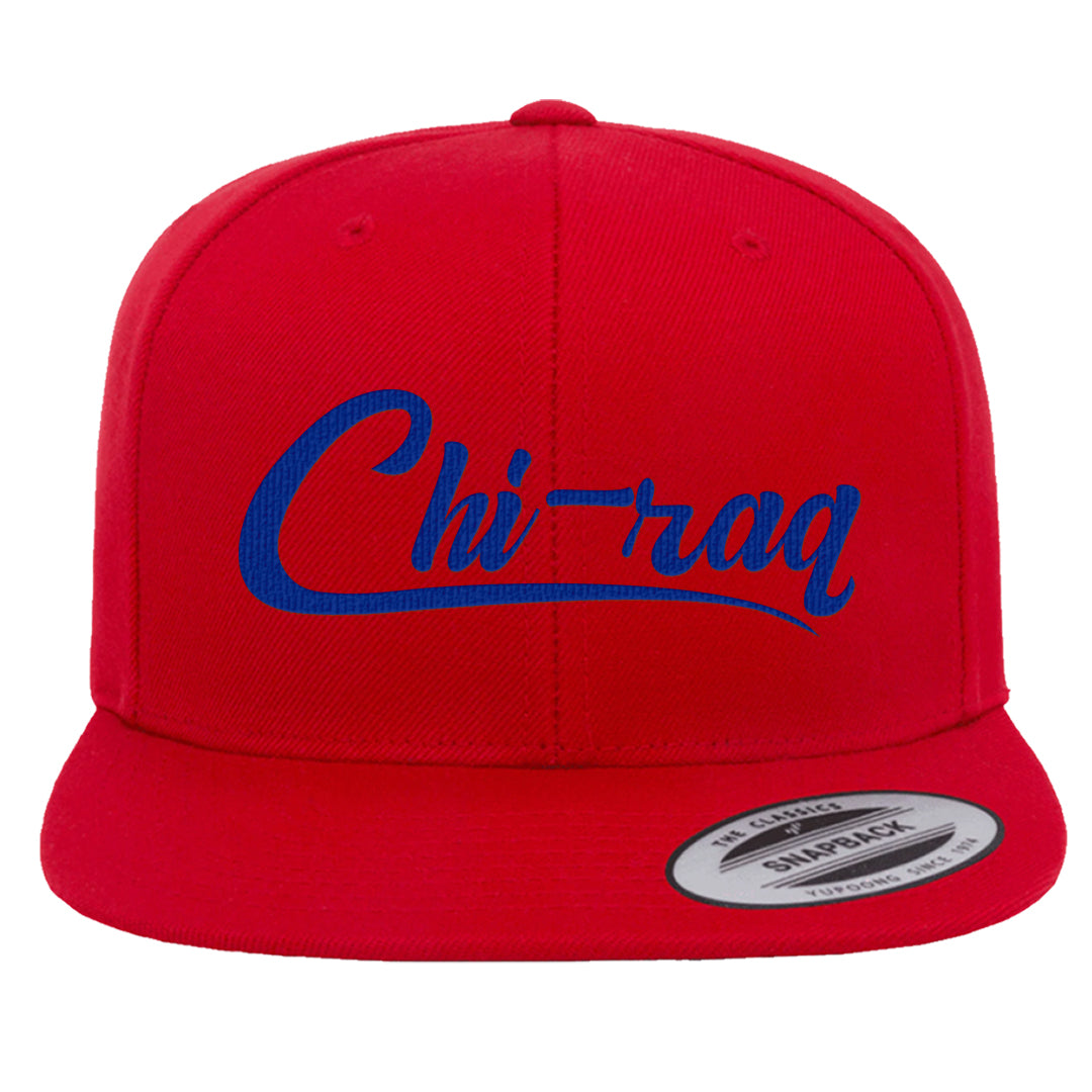 University Blue Summit White Low 1s Snapback Hat | Chiraq, Red
