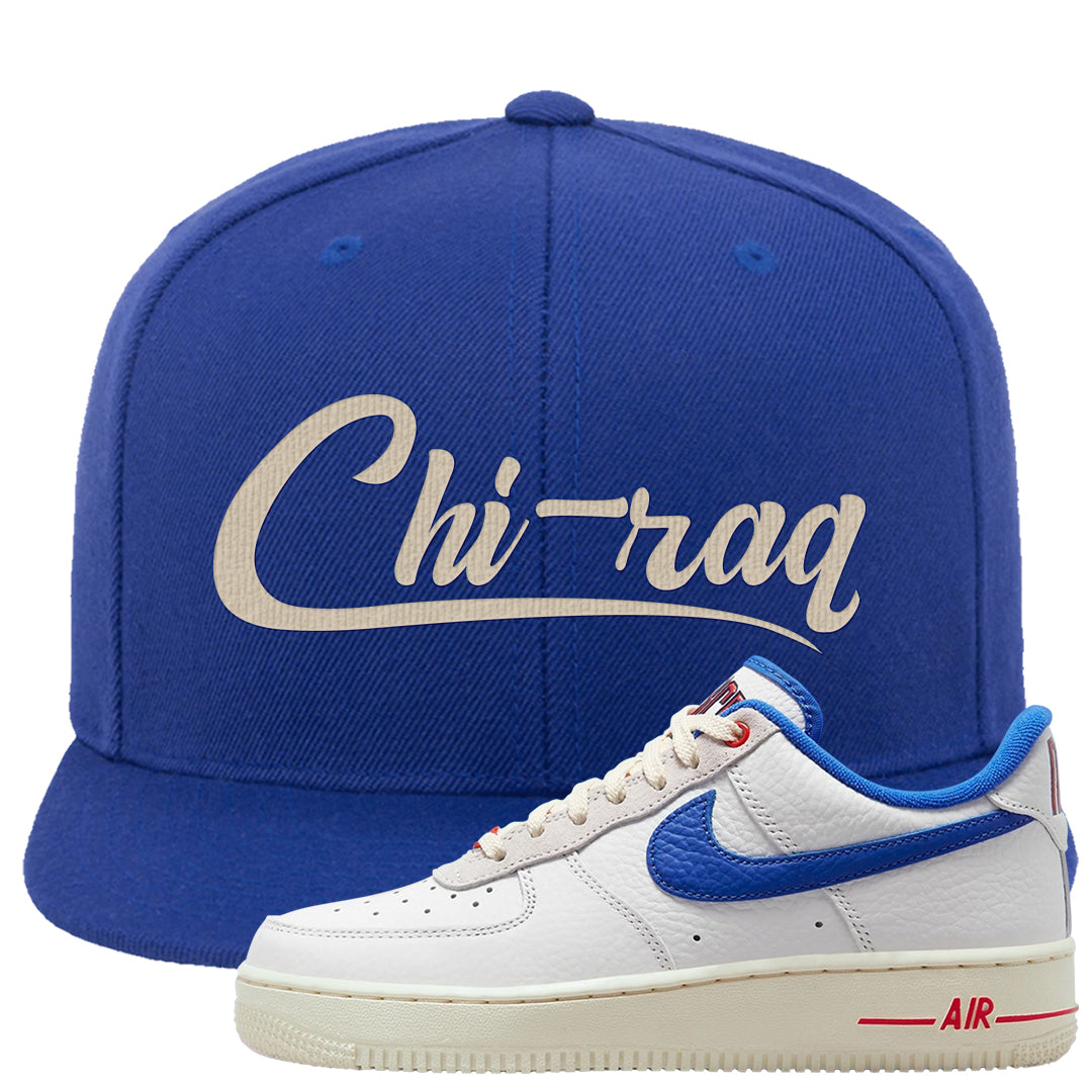University Blue Summit White Low 1s Snapback Hat | Chiraq, Royal