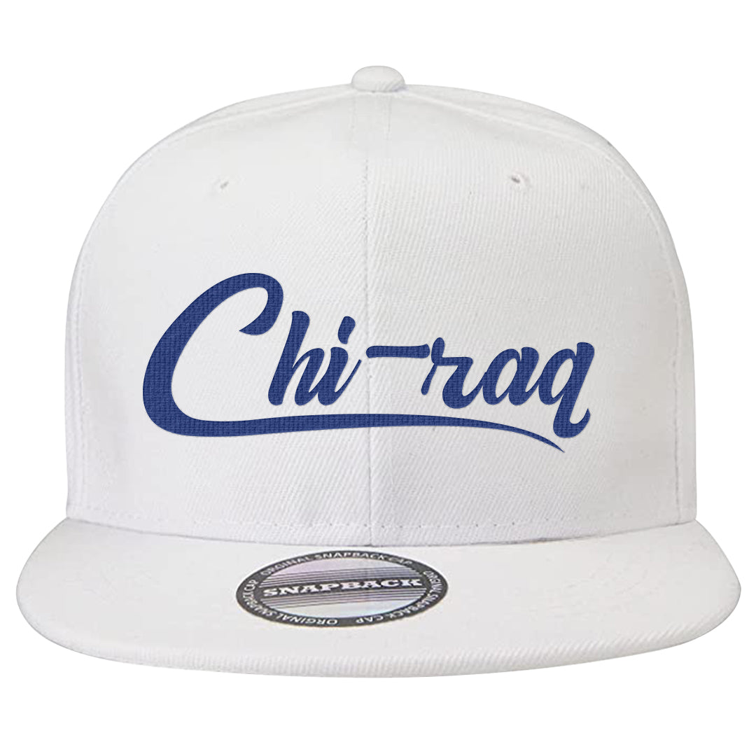 University Blue Summit White Low 1s Snapback Hat | Chiraq, White