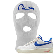 University Blue Summit White Low 1s Ski Mask | Chiraq, White