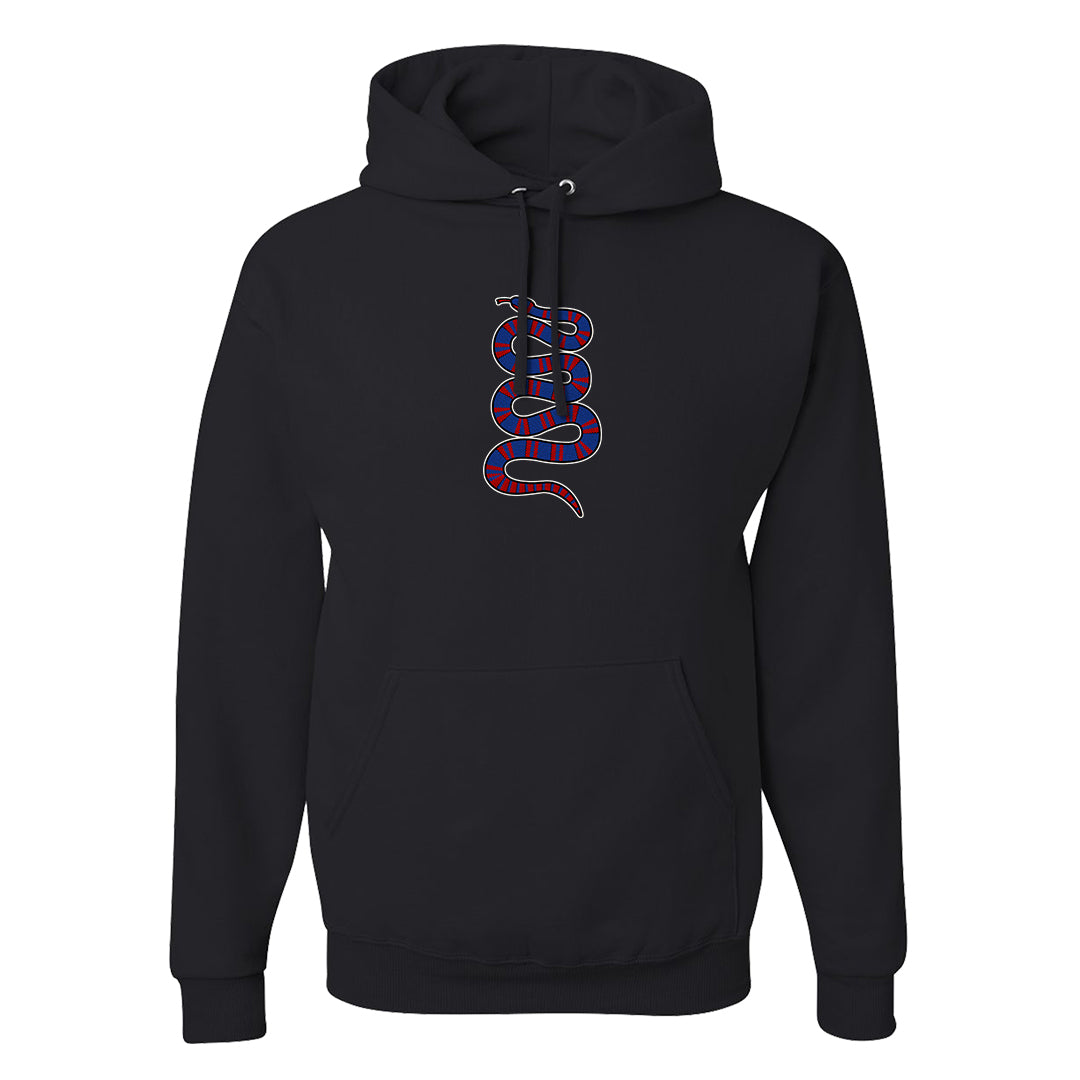 University Blue Summit White Low 1s Hoodie | Coiled Snake, Black