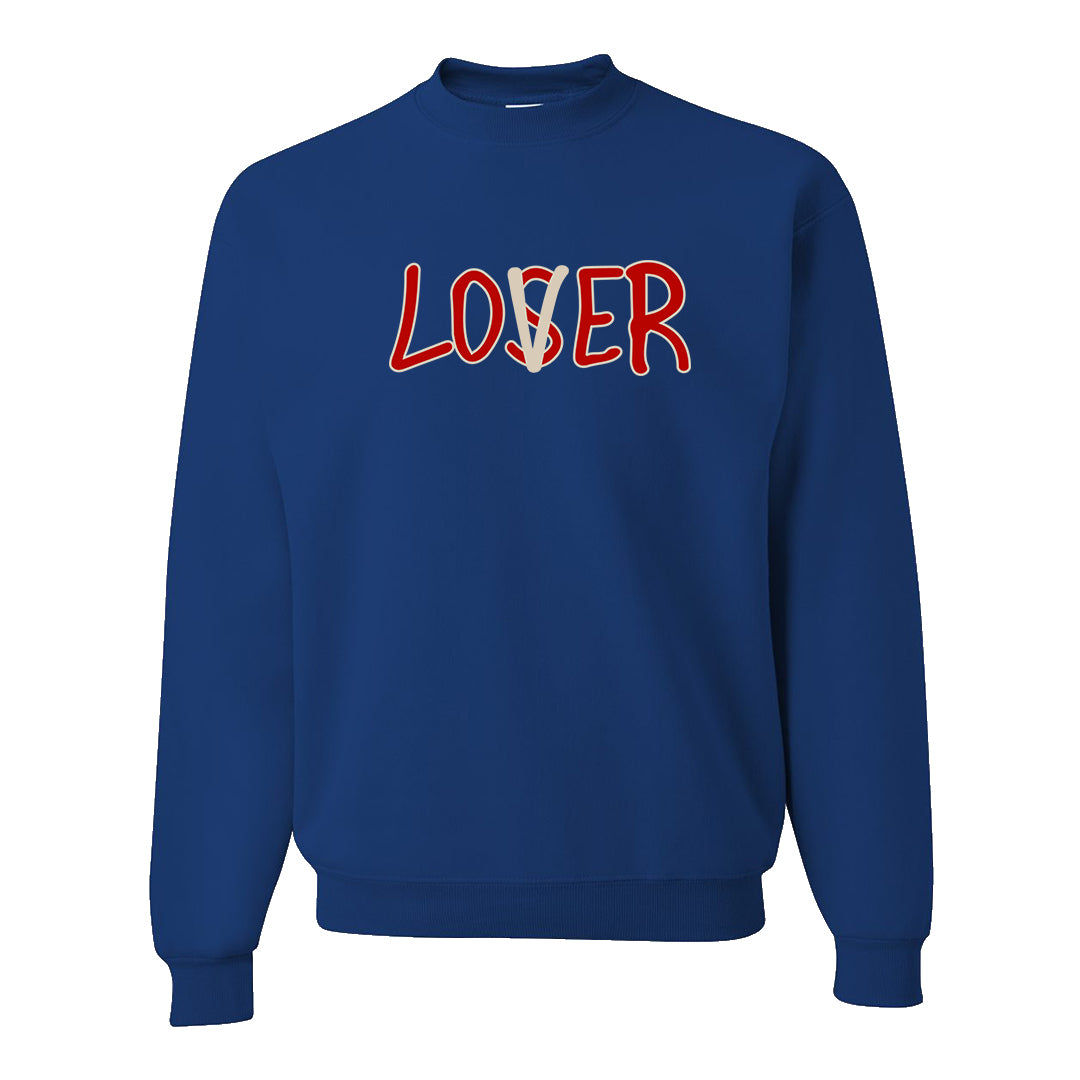 University Blue Summit White Low 1s Crewneck Sweatshirt | Lover, Royal