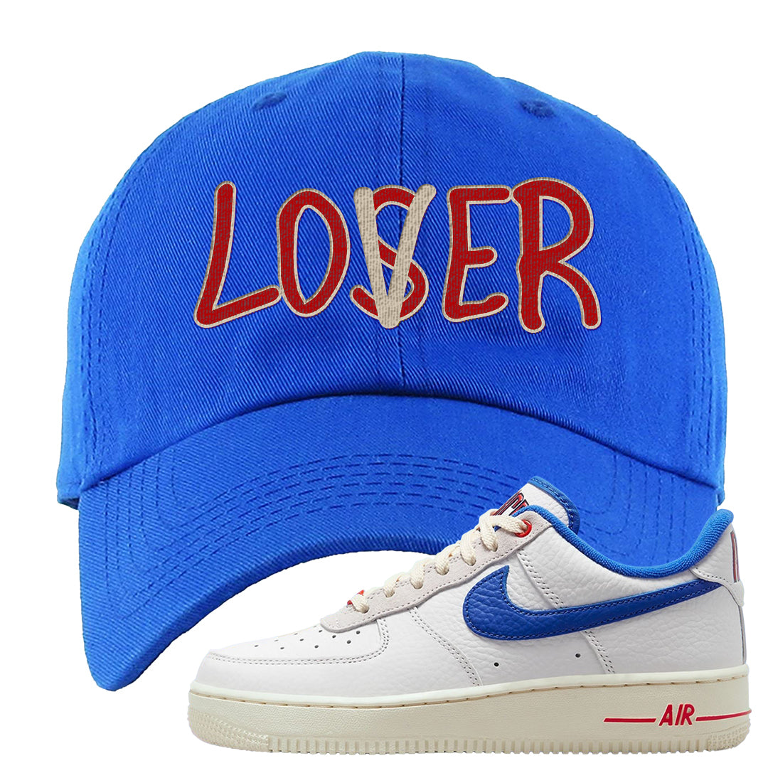 University Blue Summit White Low 1s Dad Hat | Lover, Royal