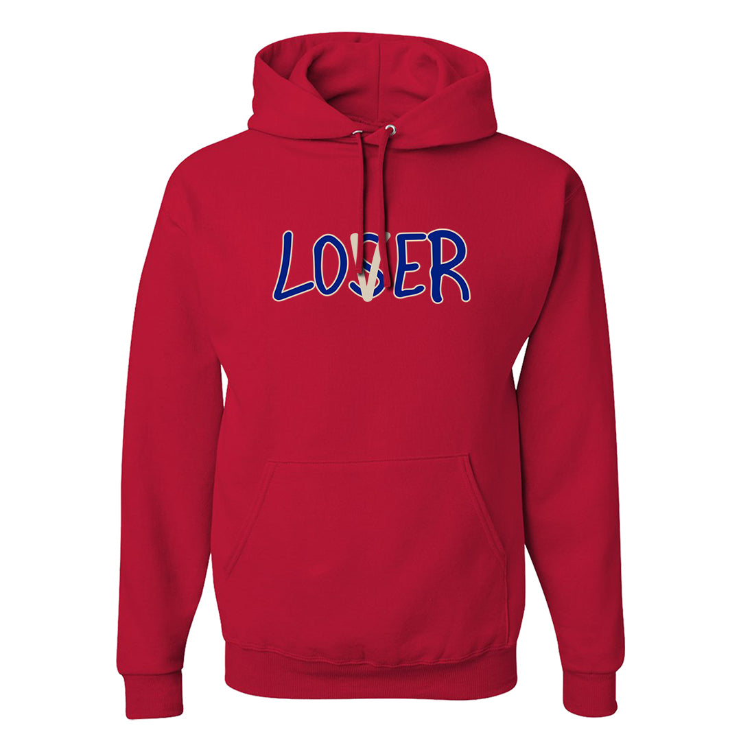 University Blue Summit White Low 1s Hoodie | Lover, Red