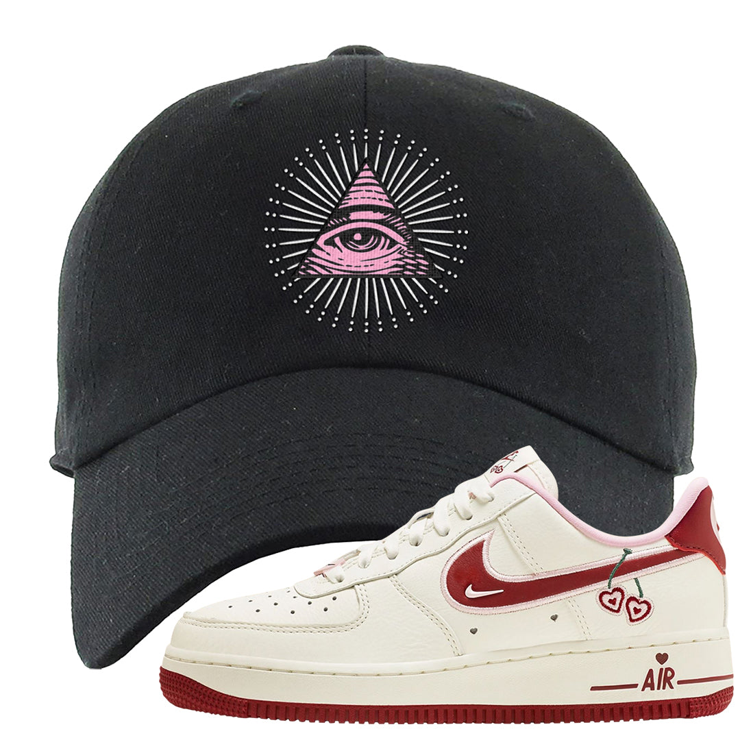 Valentine's Day 2023 Low AF 1s Dad Hat | All Seeing Eye, Black