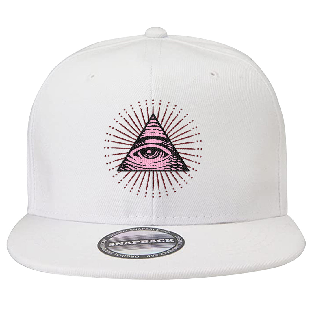Valentine's Day 2023 Low AF 1s Snapback Hat | All Seeing Eye, White